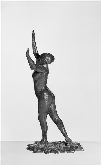 DANSEUSE S'AVANCANT LES BRAS LEVES, PREMIERE ETUDE_2