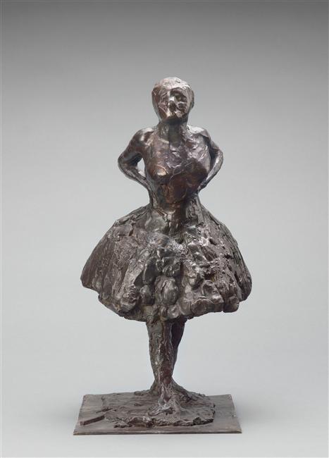 DANSEUSE AU REPOS, LES MAINS SUR LES HANCHES, JAMBE DROITE EN AVANT, DEUXIEME ETUDE_0