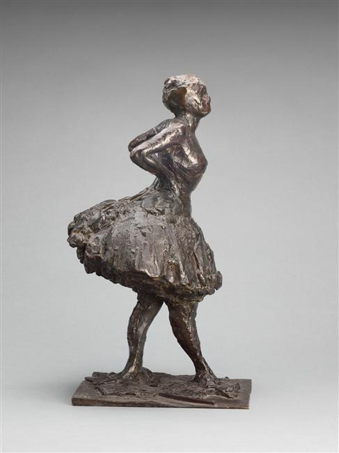 DANSEUSE AU REPOS, LES MAINS SUR LES HANCHES, JAMBE DROITE EN AVANT, DEUXIEME ETUDE_1