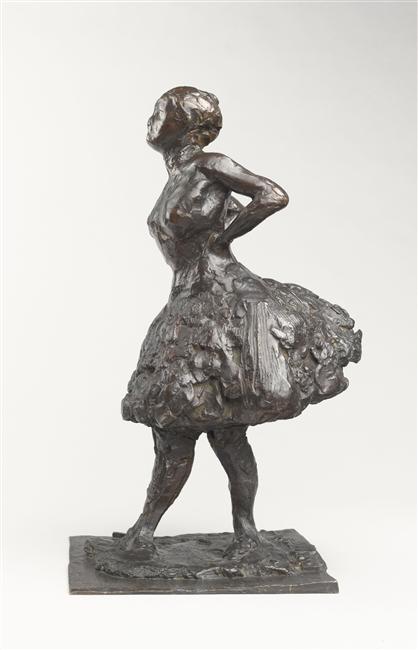 DANSEUSE AU REPOS, LES MAINS SUR LES HANCHES, JAMBE DROITE EN AVANT, DEUXIEME ETUDE_2