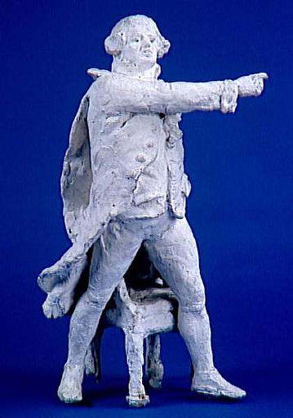 LES ETATS GENERAUX (SEANCE DU 23 JUIN 1789) : MIRABEAU (1749-1791) REPONDANT A DREUX-BREZE_0