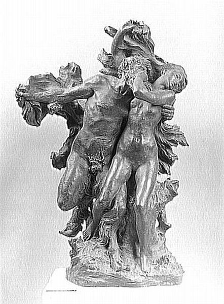 SATYRE POURSUIVANT UNE NYMPHE_0