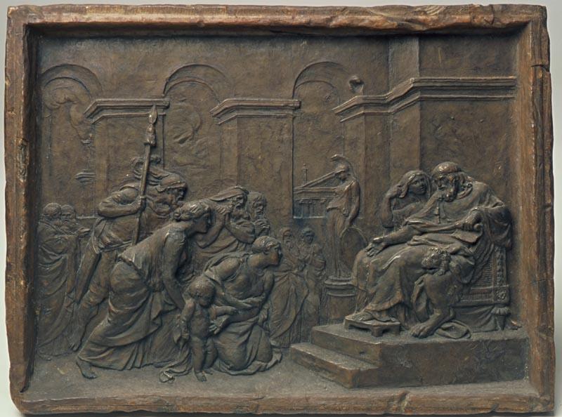LE JEUNE PYRRHUS A LA COUR DU ROI GLAUCIAS ; DIT AUTREFOIS LE JUGEMENT DE SALOMON_0