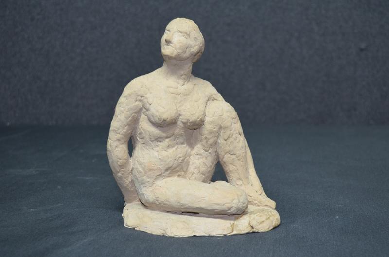 FEMME NUE ACCROUPIE, Alfred Jean Halou, 1ère moitié 20e siècle