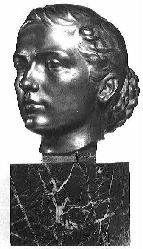 Buste de Jane Poupelet, Lucien Schnegg, 1900 vers