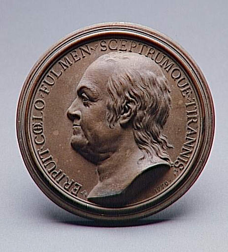 Portrait de Benjamin Franklin (1706-1790), Giovanni Battista Nini, 1777