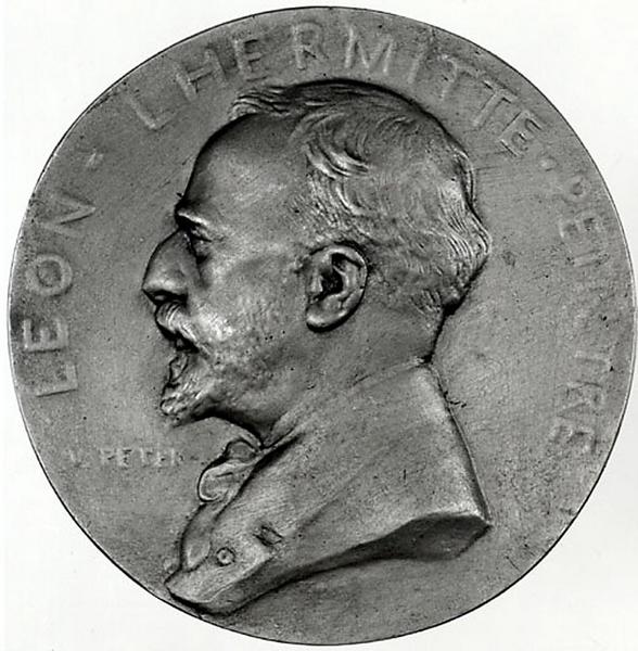 MEDAILLON DE LEON LHERMITTE (1844-1925), Victor Peter, 4e quart 19e siècle