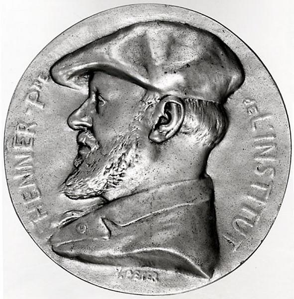 MEDAILLON DE JEAN JACQUES HENNER (1829-1905), Victor Peter, 4e quart 19e siècle
