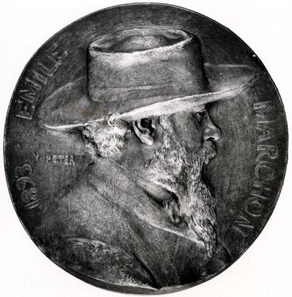MEDAILLON D'EMILE MARCHON, Victor Peter, 1893