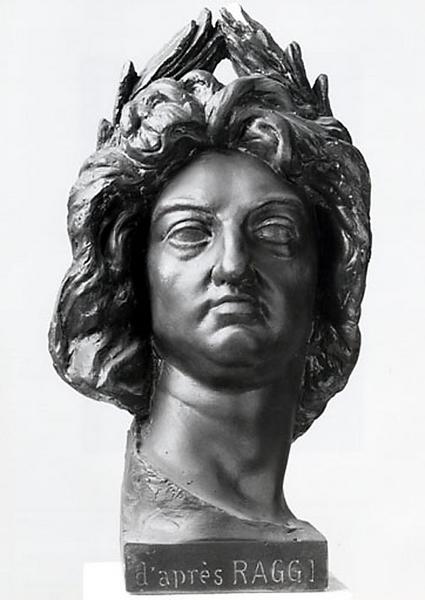 TETE DE LOUIS XIV (1638-1715), Nicolas Bernard Raggi, 2e quart 19e siècle, 2e moitié 19e siècle