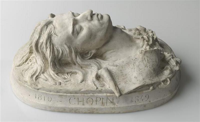 Masque mortuaire de Frédéric Chopin (1810-1849), compositeur_1