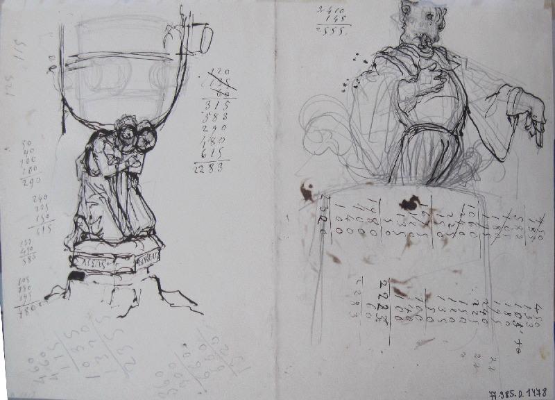 Le renard prêchant aux canards ; Esquisse pour le Renard Prêchant ; Allégorie de l'Alsace et la Lorraine_0