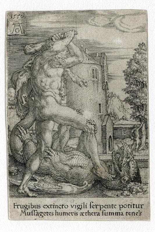 Les travaux d'Hercule : Hercule tuant le dragon_0