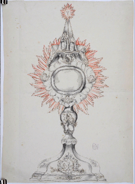 Ostensoir ; Dessin d'orfèvrerie_0