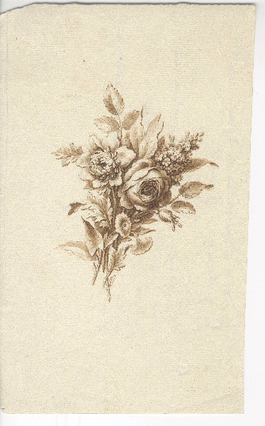 Bouquet de fleurs ; Dessin d'orfèvrerie_0