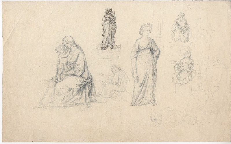 Croquis ; Dessin d'orfèvrerie, Joachim-Friedrich II Kirstein, 1840,1860