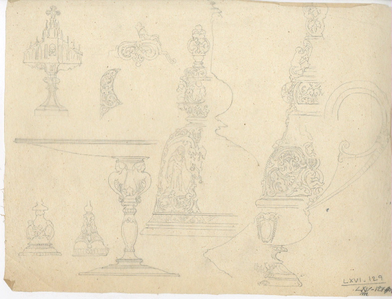 Coupe ; Dessin d'orfèvrerie_0