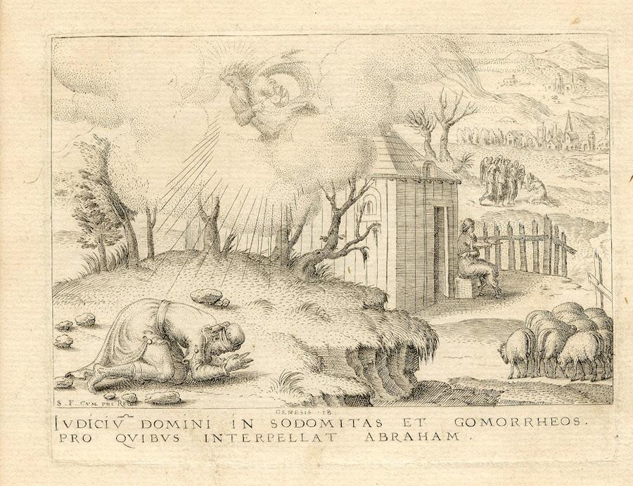 Histoire de la Genèse (18) : Abraham priant le seigneur d'épargner Sodome et Gomorrhe_0