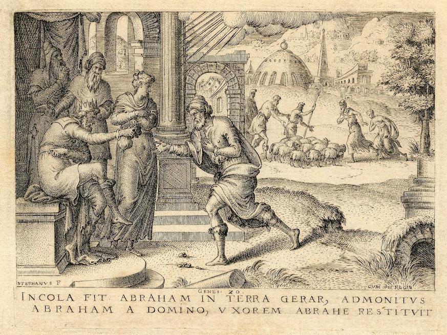 Histoire de la Genèse (21) : Abimelech rendant Sarah à Abraham_0