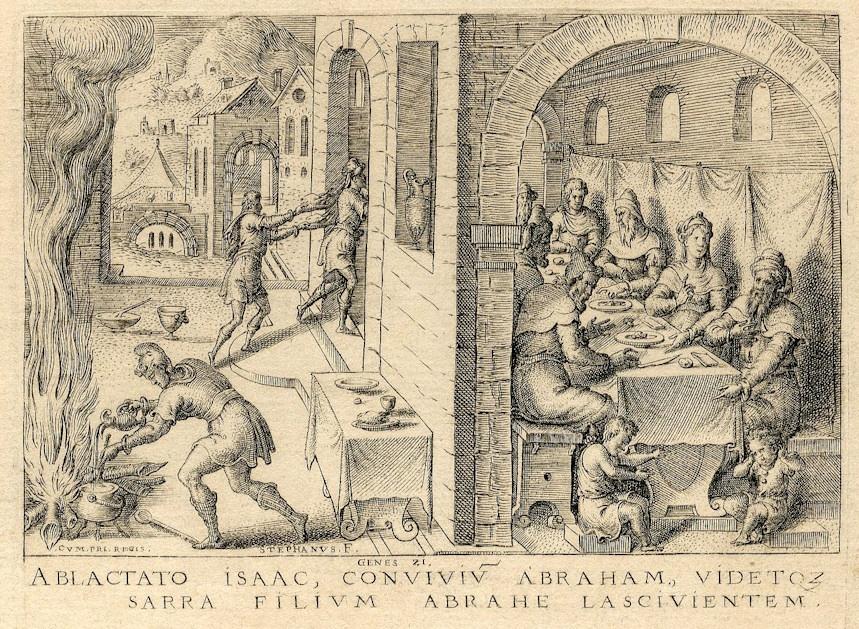 Histoire de la Genèse (23) : Abraham donnant un festin à l'occasion du sevrage de son fils Isaac_0