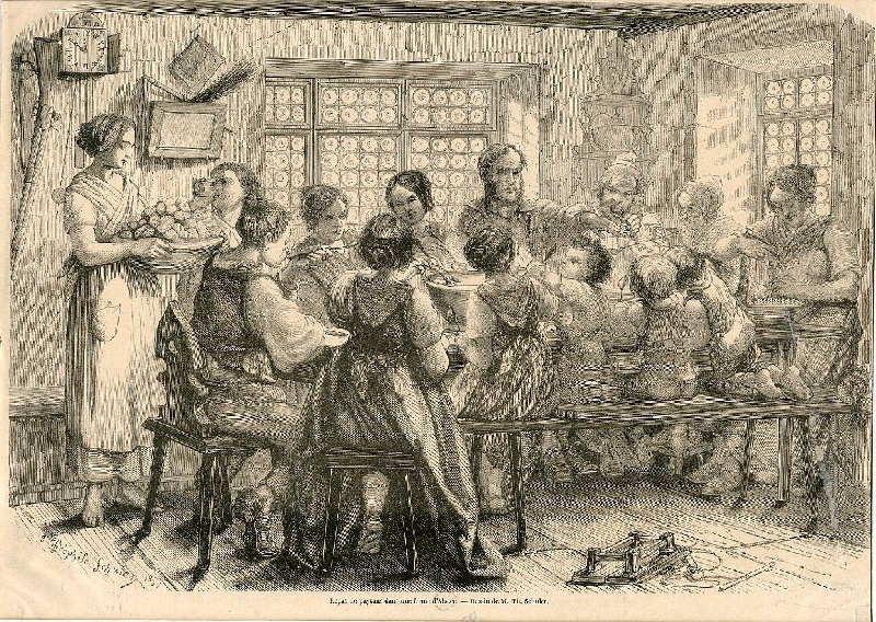 Repas de paysans (Repas de paysans dans une ferme d'Alsace)_0