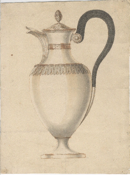 Cafetière ; Verseuse ; Dessin d'orfèvrerie_0
