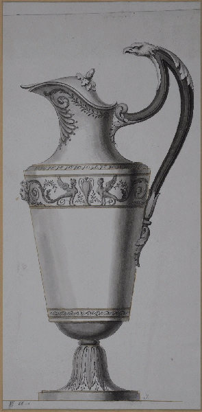Canette ; Dessin d'orfèvrerie_0