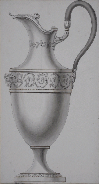 Canette ; Dessin d'orfèvrerie_0