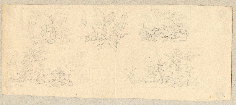 Scène de chasse ; Dessin d'orfèvrerie ; Album de dessins d'orfèvrerie_0
