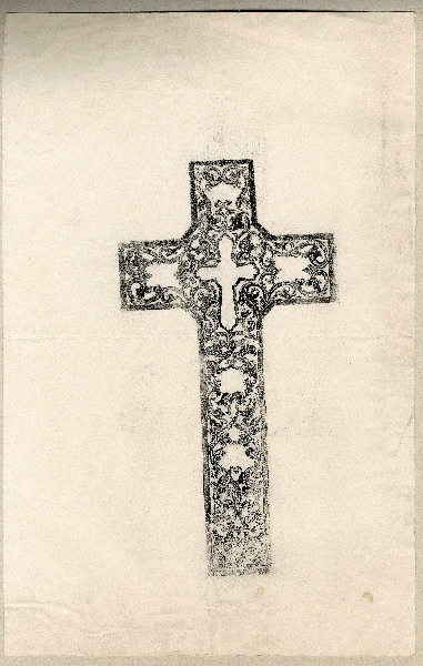 Croix ; Dessin d'orfèvrerie_0