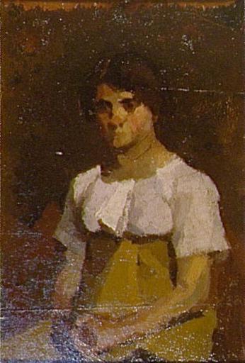 Portrait du père de l'artiste (recto), Portrait de la soeur de l'artiste (verso)_1