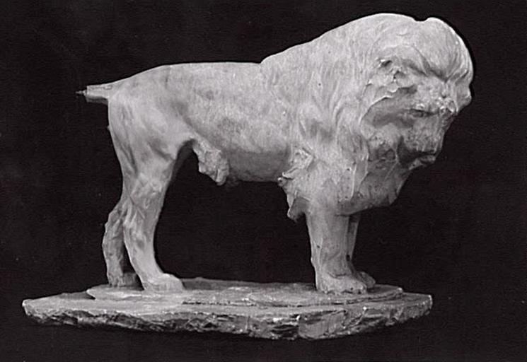 Lion debout, Rembrandt Bugatti, 1910