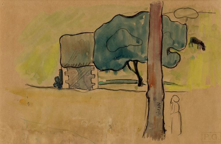 Paysage breton, Paul Gauguin, 1er quart 20e siècle
