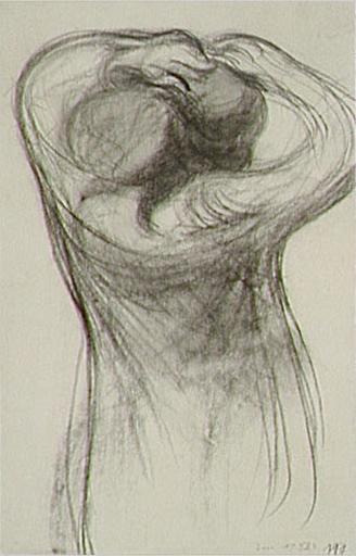 Femme se coiffant (vue de dos)_0