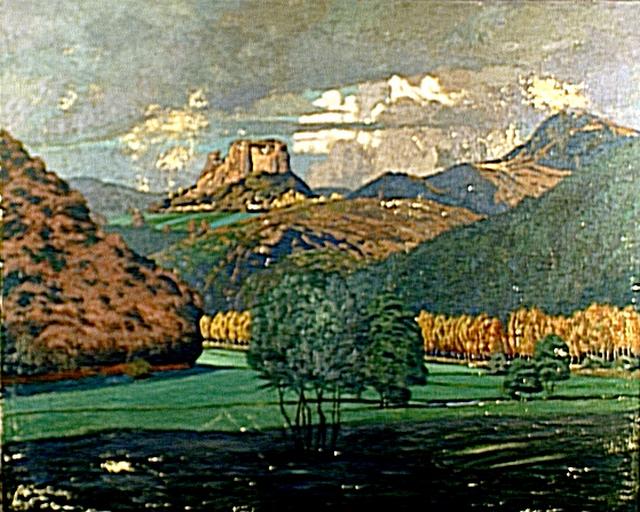 Paysage avec château-fort_0