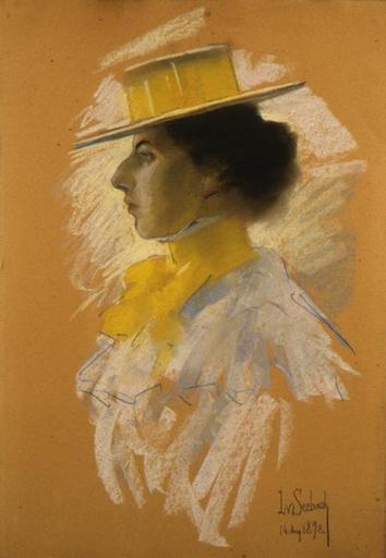 Portrait de Mademoiselle Elsa Koeberle ; Portrait d'Elsa Koeberlé (Sibyl O'Santry, poétesse Symboliste) (1881-1950) (Ancien titre donné par l'artiste)_0