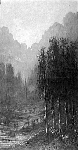 Vallée dans les Alpes, Gustave Doré, 1849-1851