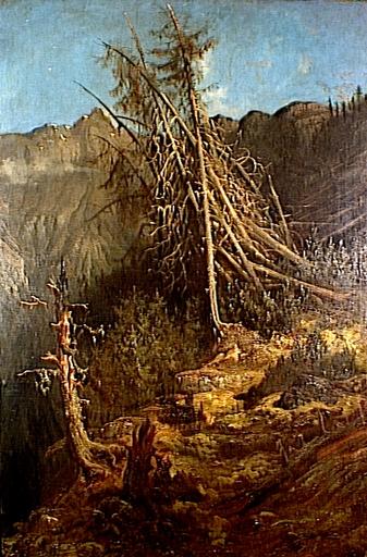 Paysage de montagne, Gustave Doré, 4e quart 19e siècle