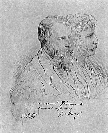 Portrait de Gustave Doré avec son ami Freemann_0