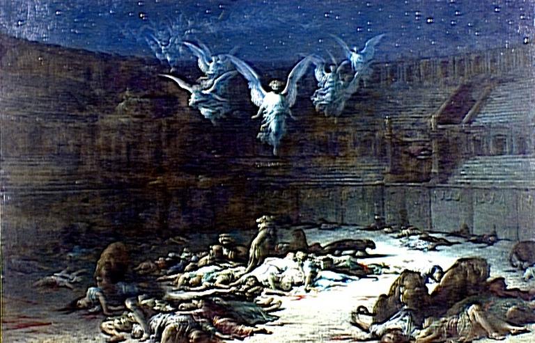 Les Martyrs Chrétiens ; La Nuit dans le Cirque (Sous-titre), Gustave Doré, 1871