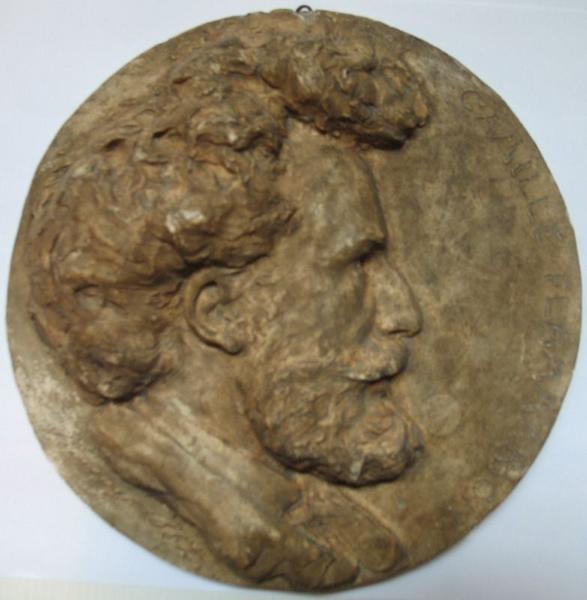 Médaillon de Camille Flammarion, Jean-Désiré Ringel D'illzach, 1882