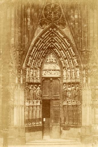 Portail latéral droit du massif occidental de la cathédrale de Strasbourg, Henri Le Secq, 1851