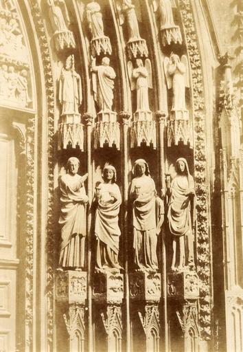 Cathédrale de Strasbourg, le Christ guidant les vierges sages., Henri Le Secq, 1851