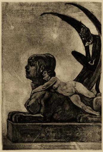 Le Sphinx, frontispice pour Les Diaboliques de Jules Barbey D'Aurevilly_0