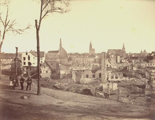 Strasbourg, bombardements de 1870, Faubourg national_0