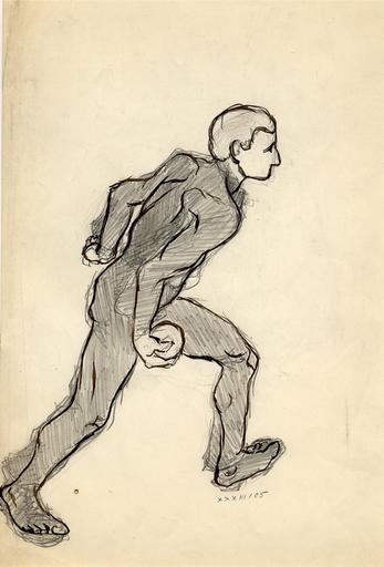 Joueur de pétanque, François Rupert Carabin, 2e quart 20e siècle