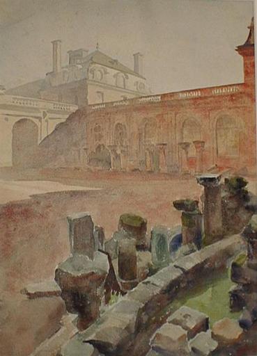 Cour du Palais Rohan, Jean-Désiré Ringel D'illzach, 1906