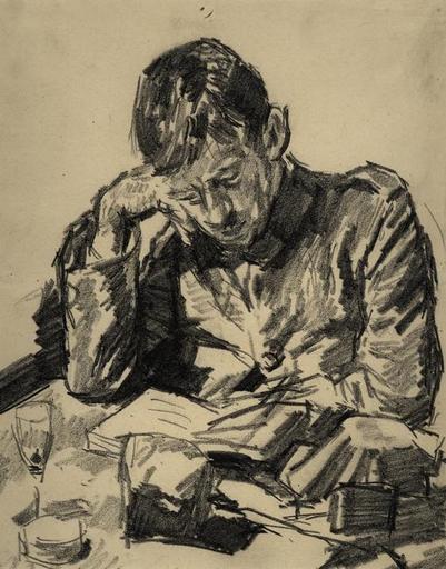 Portrait d'un homme lisant_0