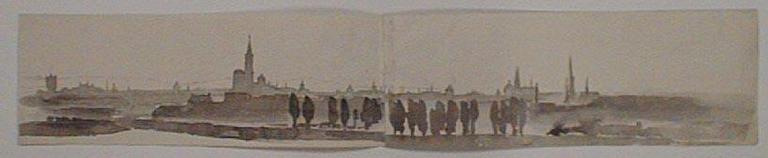 Silhouette panoramique de Strasbourg, Jean-Désiré Ringel D'illzach, 1904