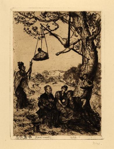 Liebeswage ; Les risques de l'Amour (Traduction), Albert Welti, 1892